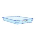 Araven FOOD PAN BPA-FREE GN1/1, 8.8qt BLUE TRANSPARENT 20 7/8" X 12 3/4" X 2 1/2" 07826